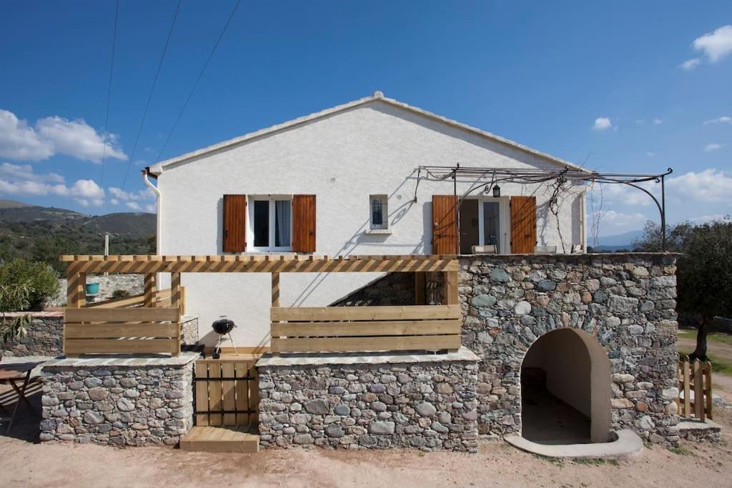 Le Capu Biancu-Location Avec Vue Proche Des Gorges De L Asco Entre Mer Et Montagne Moltifao Exterior foto
