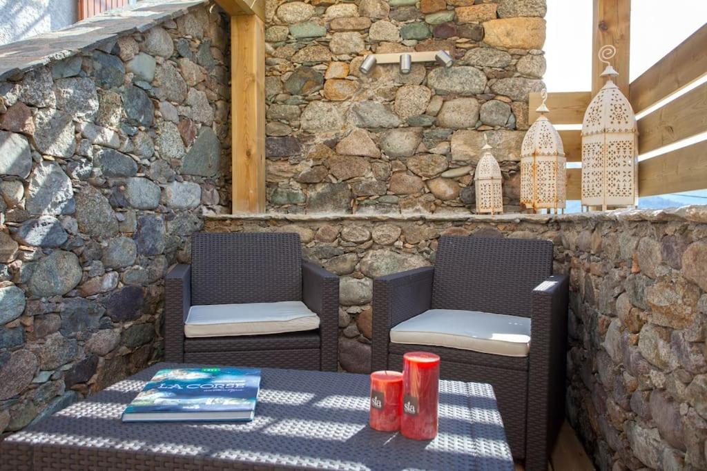 Le Capu Biancu-Location Avec Vue Proche Des Gorges De L Asco Entre Mer Et Montagne Moltifao Exterior foto